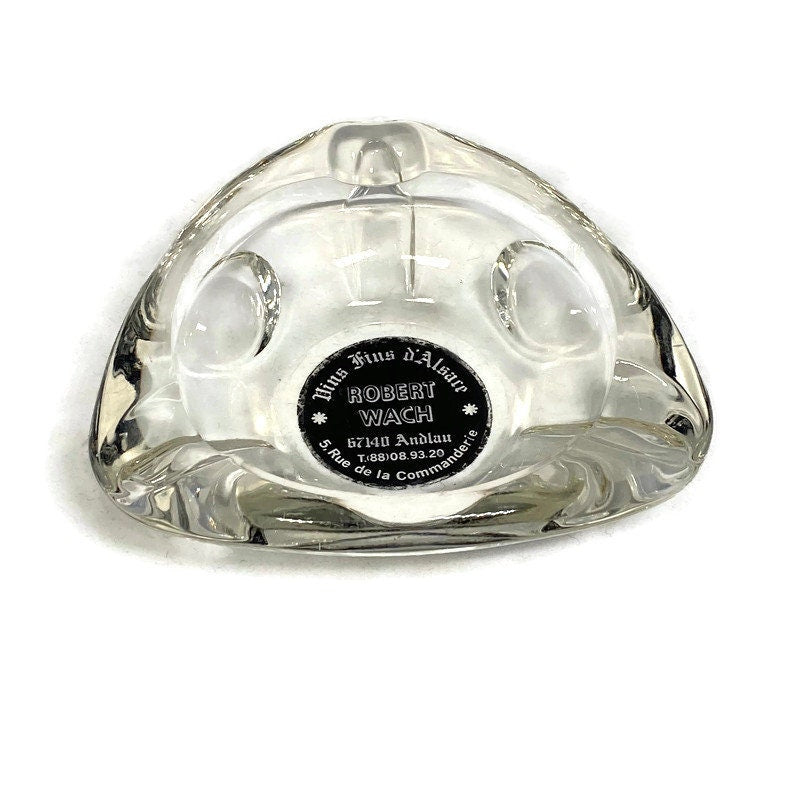 Midcentury French Glass Advertising Ashtray - Duckwells