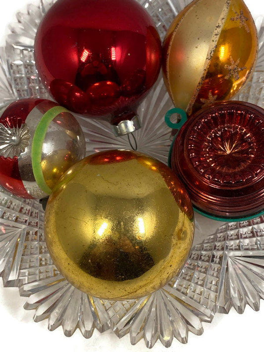 Midcentury Glass Christmas Ornaments at Duckwells