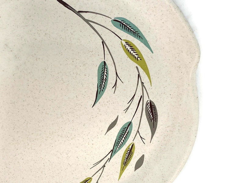 Midcentury Harmony House Whispering Leaves Dinner Plates - Duckwells