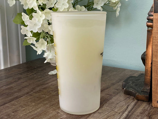 Midcentury Illinois Souvenir Glass with State Map at Duckwells