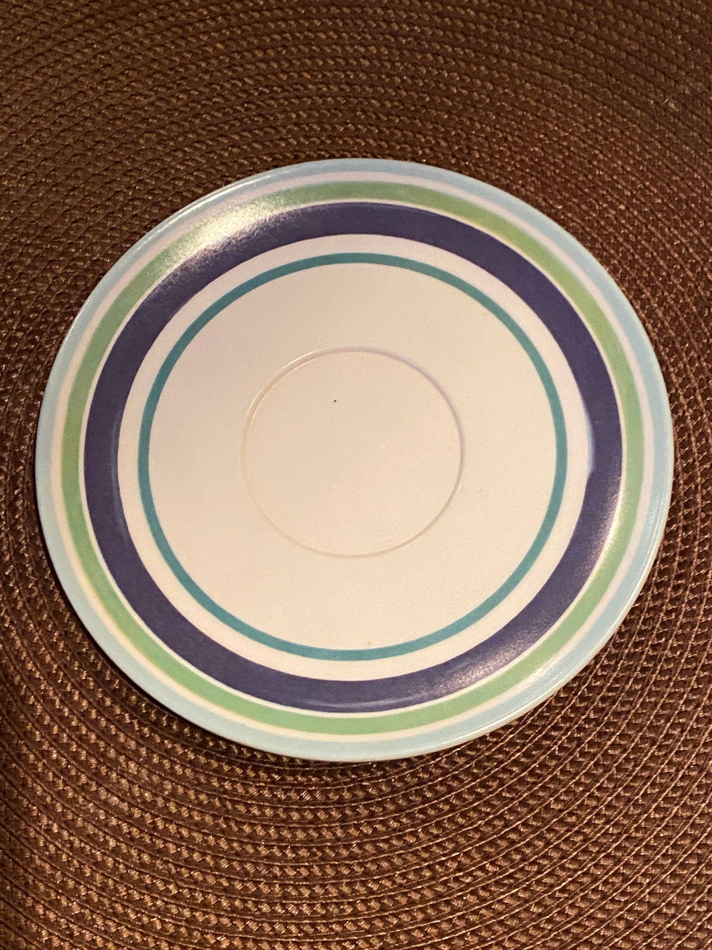 Midcentury Melamine Cup and Saucer Set - Duckwells