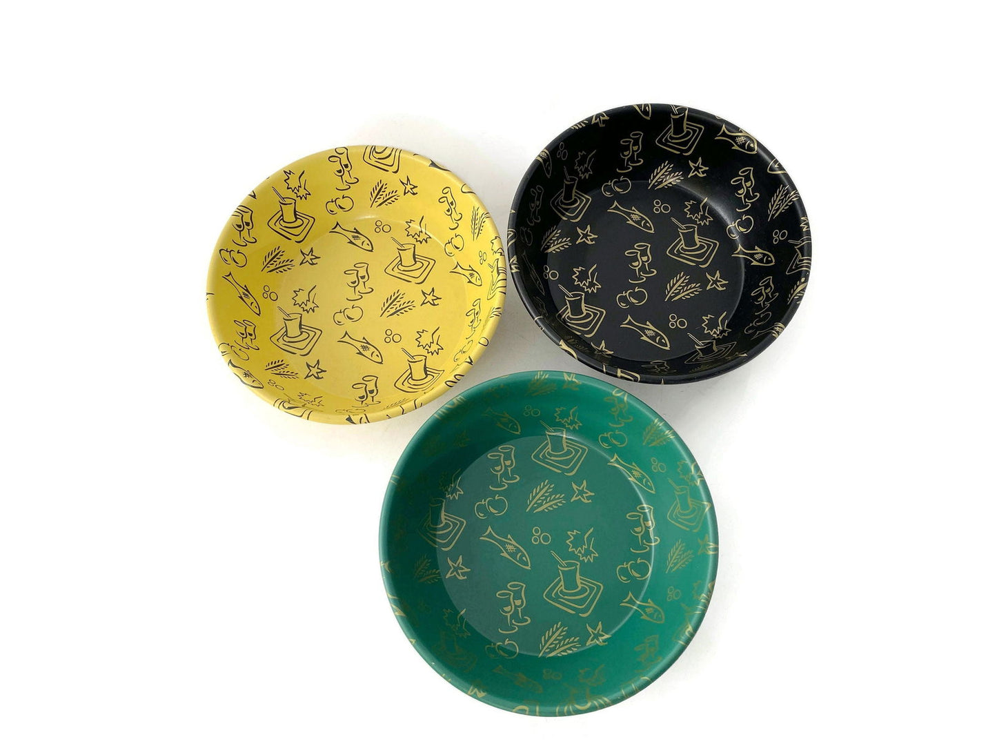 Midcentury Metal Snack Bowls - Duckwells