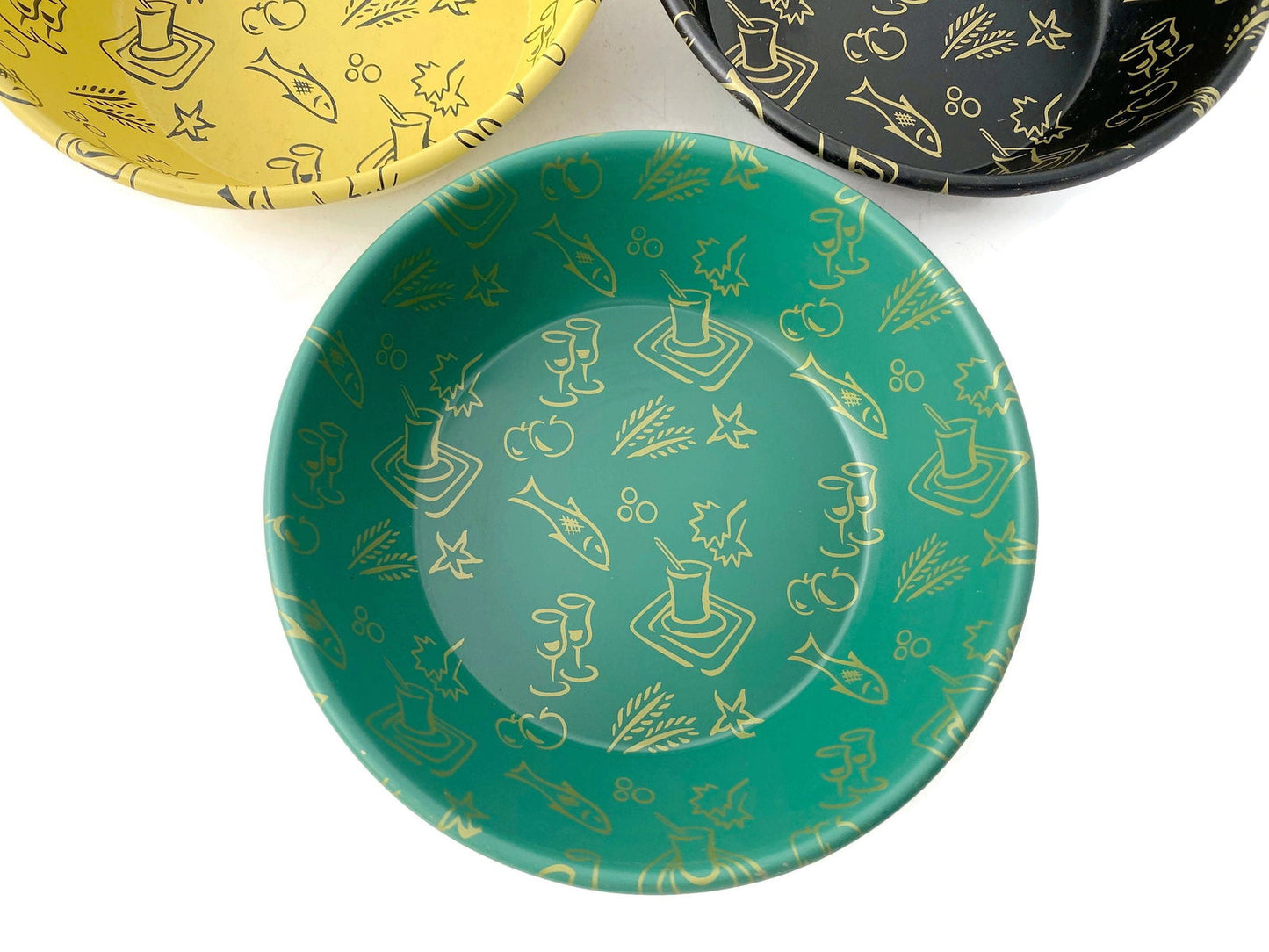 Midcentury Metal Snack Bowls - Duckwells