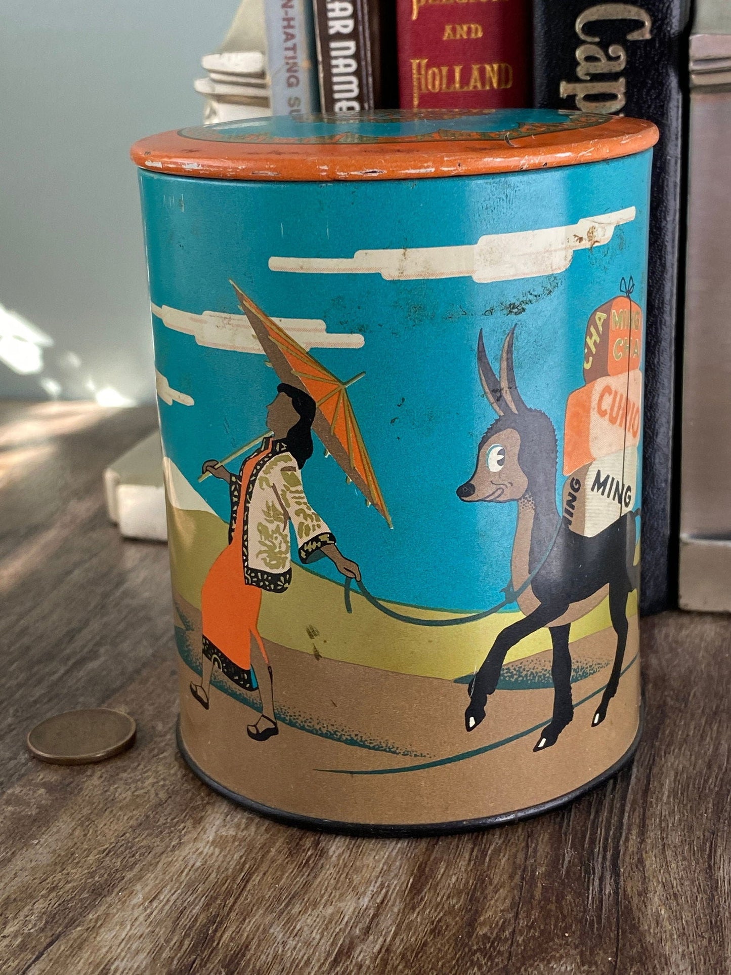 Midcentury Ming Tea Can - Duckwells