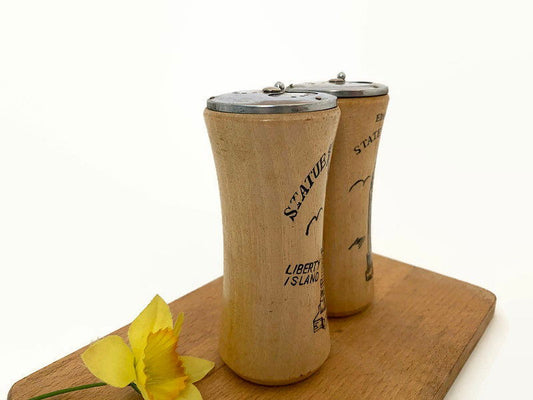 Midcentury New York City Souvenir Salt and Pepper Shakers at Duckwells