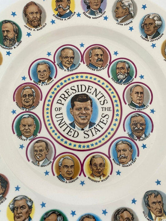 Midcentury Presidents Plate at Duckwells