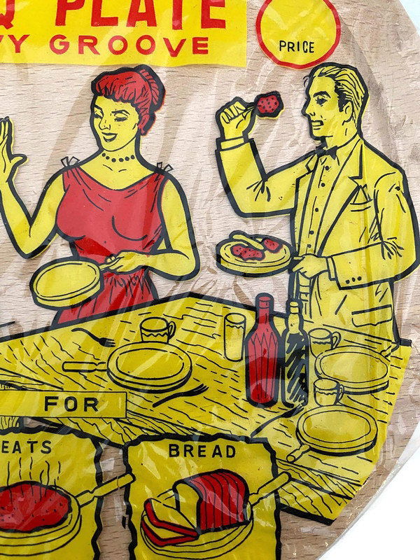 Midcentury Round Wood Cutting Board at Duckwells