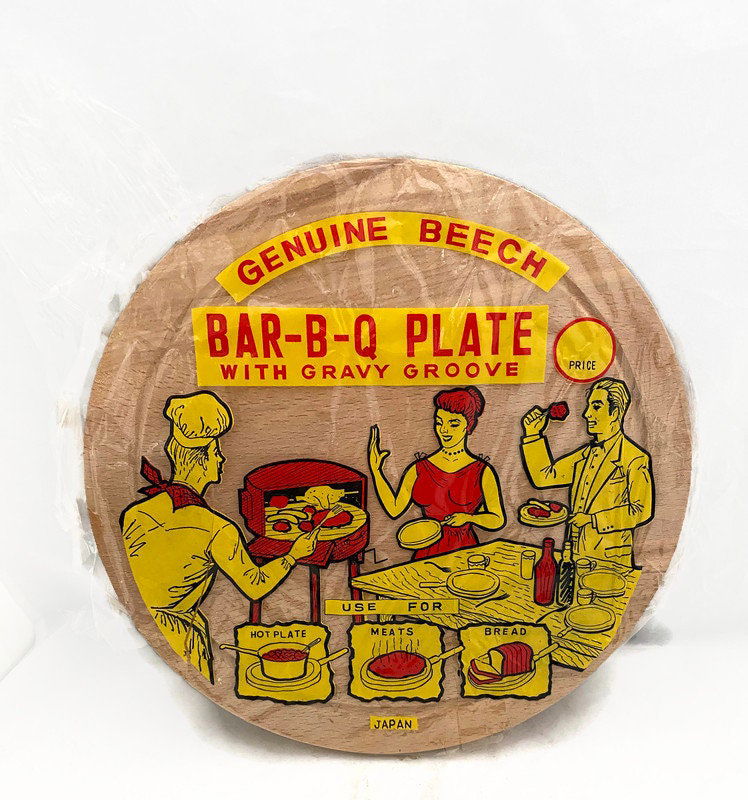 Midcentury Round Wood Cutting Board at Duckwells