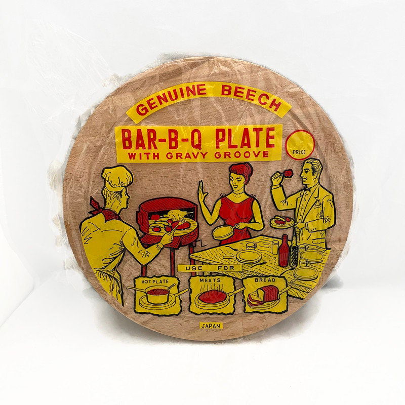 Midcentury Round Wood Cutting Board at Duckwells