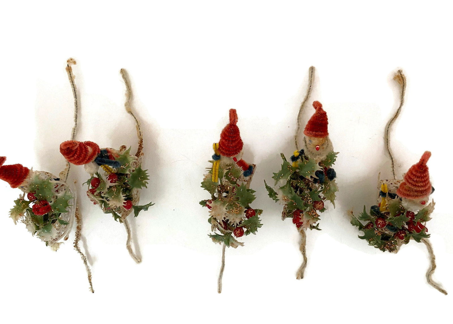 Midcentury Santa Christmas Decoration for Tree or Package Decor at Duckwells