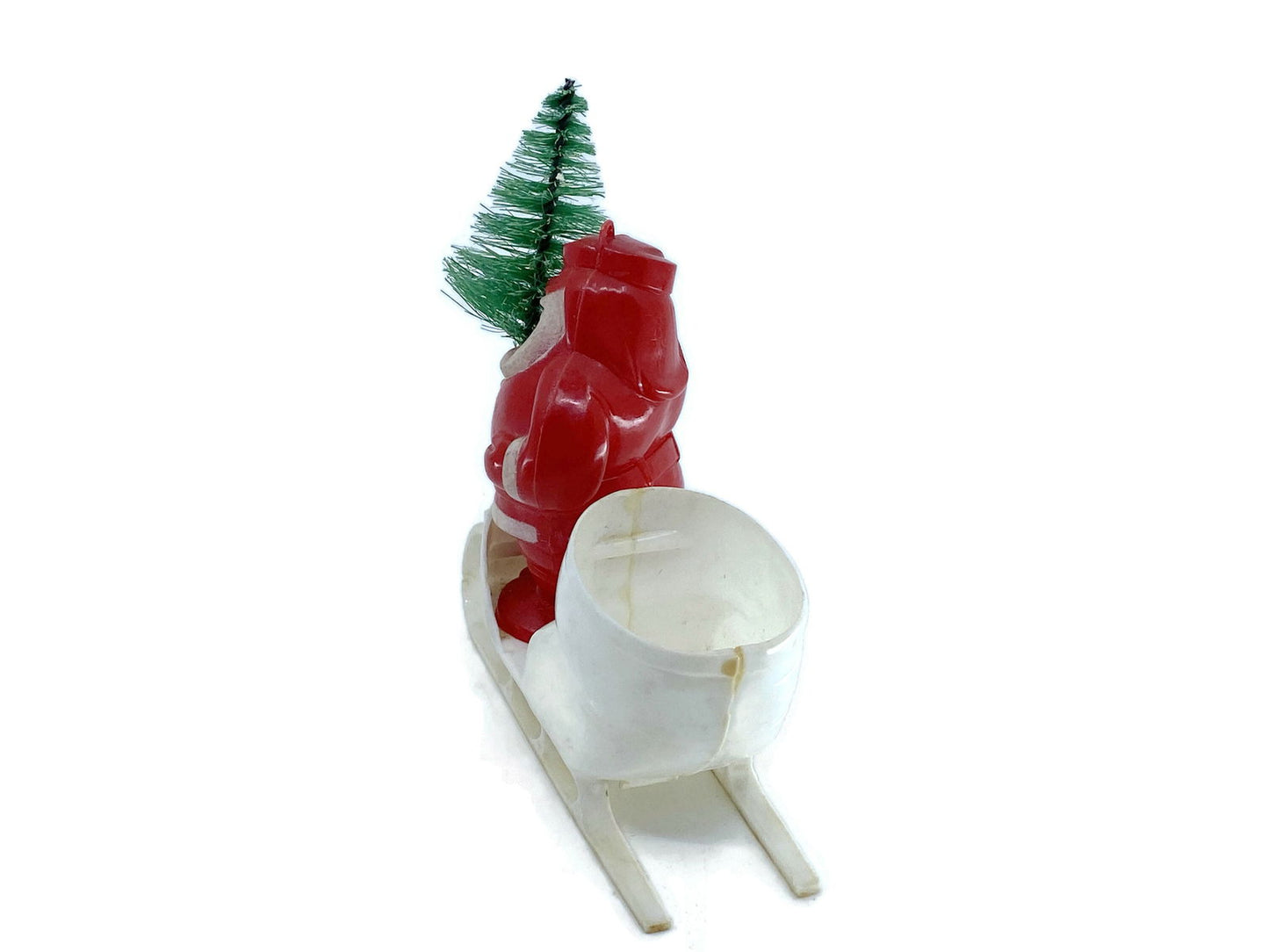 Midcentury Santa Claus Plastic Candy Container - Duckwells