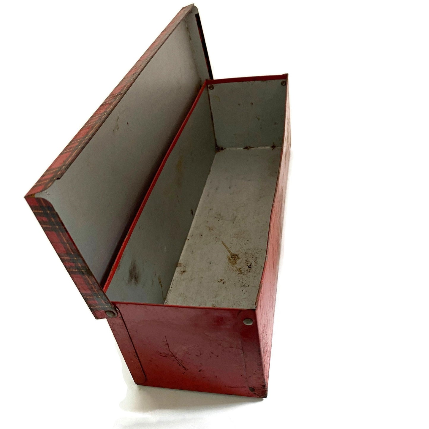 Midcentury Sportsman Tin Litho Metal Box - Duckwells