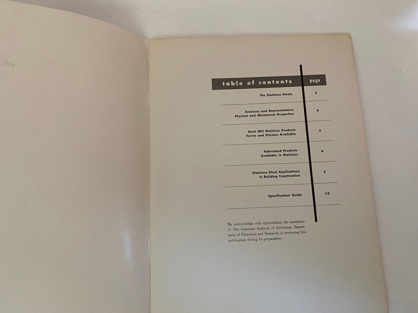 Midcentury Stainless Steel Pamphlet at Duckwells
