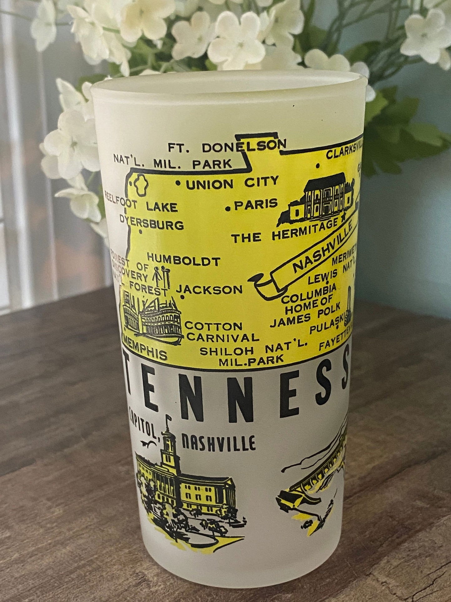 Midcentury Tennessee Souvenir Glass - Duckwells