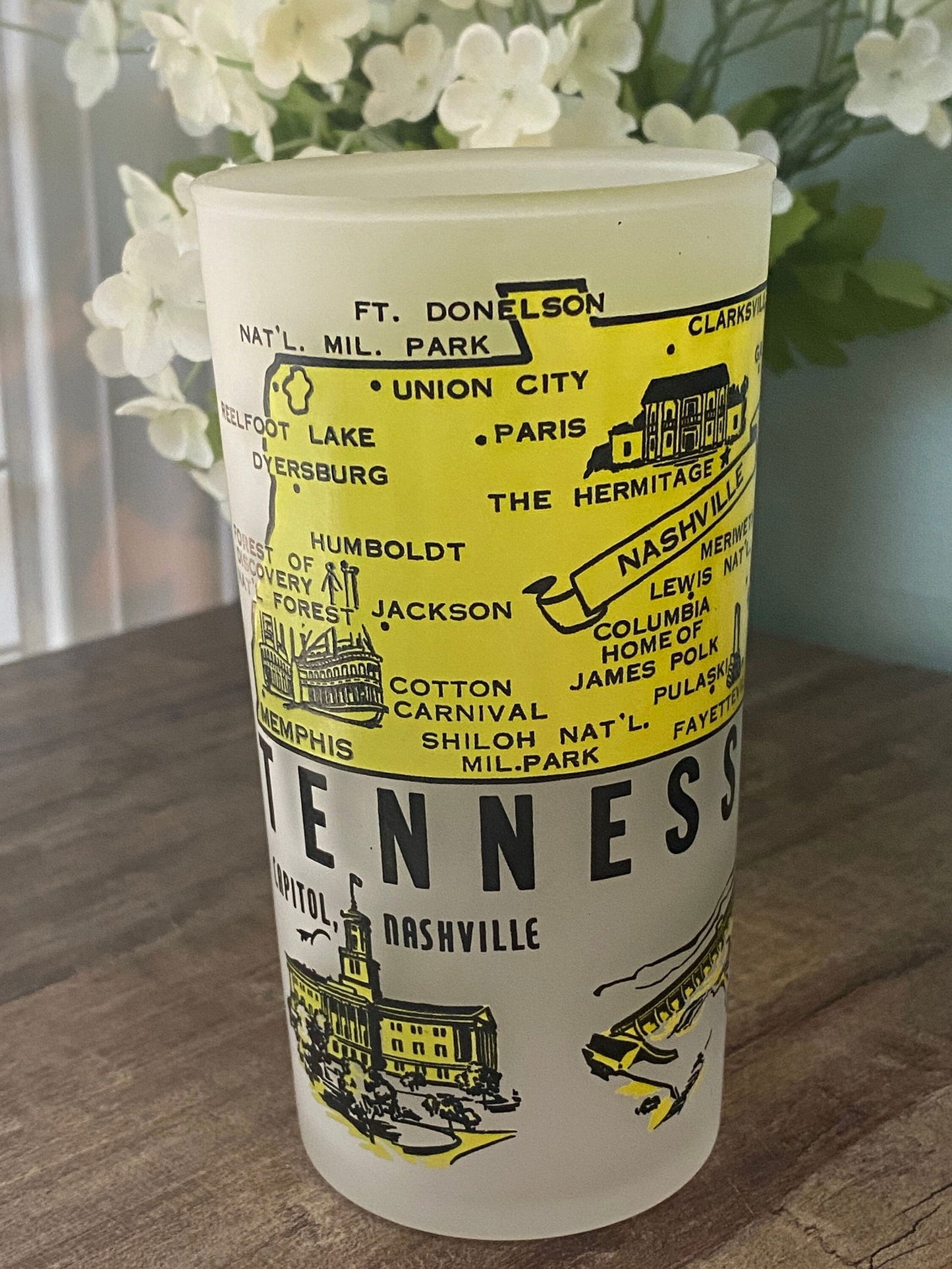 Midcentury Tennessee Souvenir Glass - Duckwells