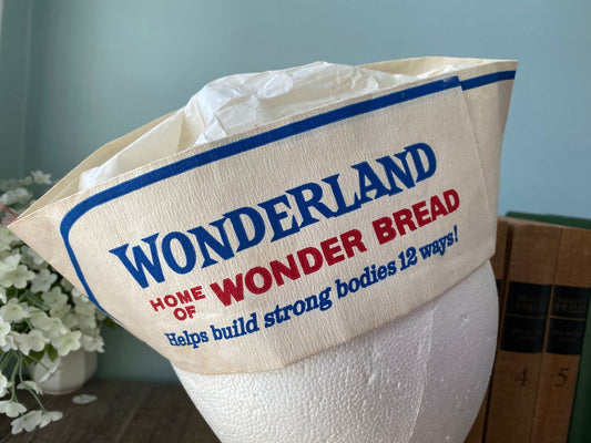 Midcentury Wonder Bread Employee Paper Hat at Duckwells