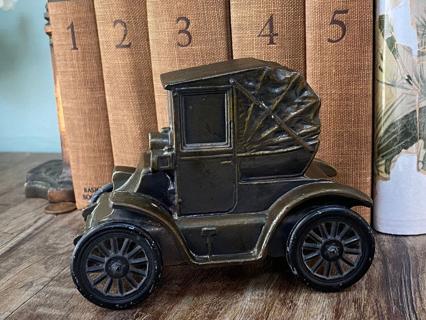 VIntage Car Cast Metal Advertising Coin Bank - Duckwells