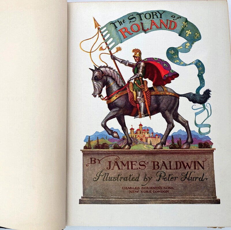 Vintage 1930 Book The Story of Roland by James Baldwin at Duckwells