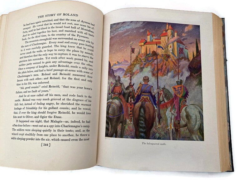 Vintage 1930 Book The Story of Roland by James Baldwin at Duckwells