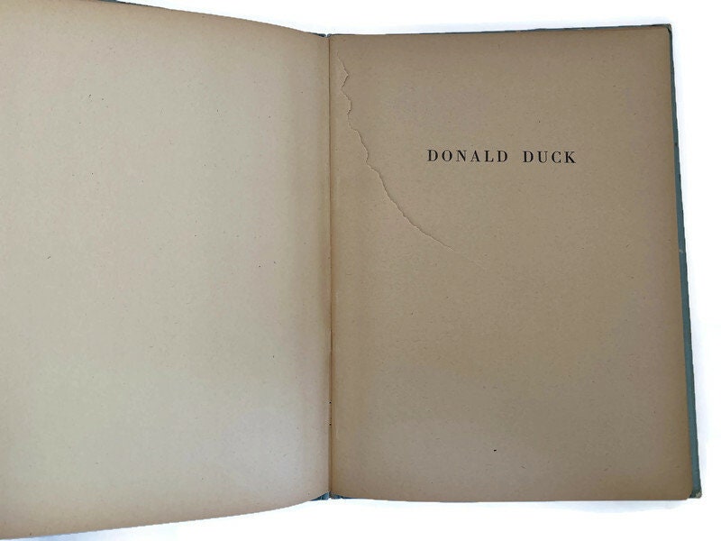 Vintage 1937 Donald Duck and his Friends Story Book - Duckwells