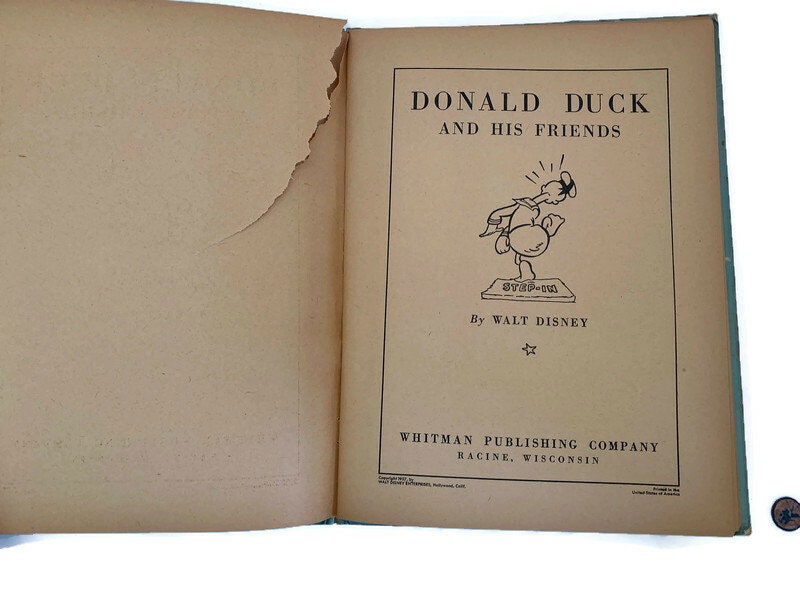 Vintage 1937 Donald Duck and his Friends Story Book at Duckwells