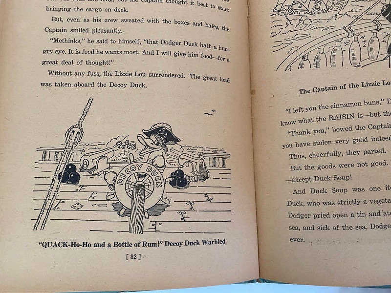 Vintage 1937 Donald Duck and his Friends Story Book - Duckwells