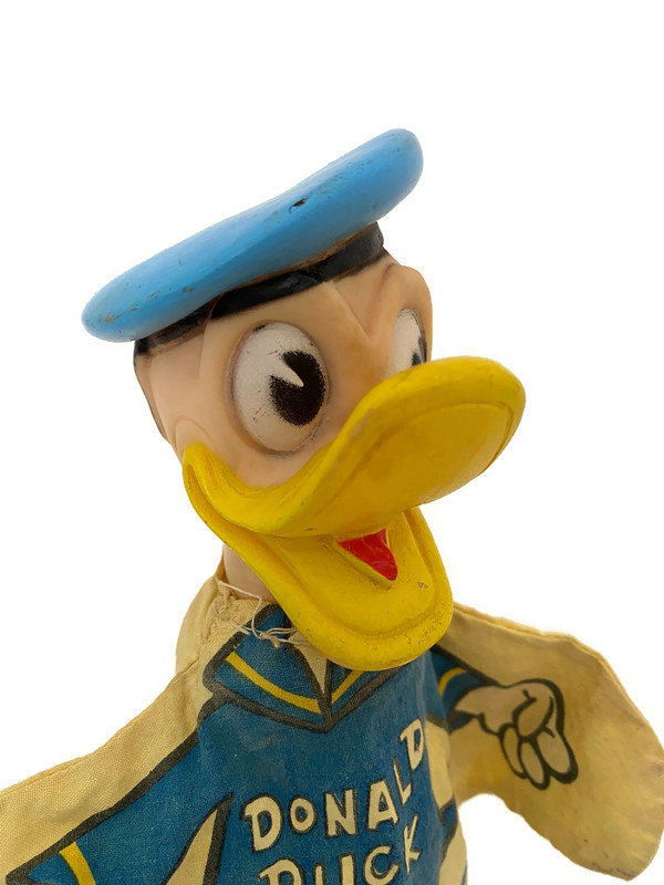 Vintage 1950s Donald Duck Hand Puppet - Duckwells