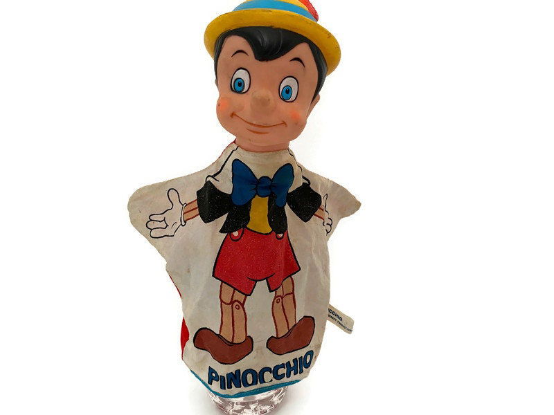 Vintage 1950s Pinocchio Hand Puppet Vintage 1950s Pinocchio Hand Puppet