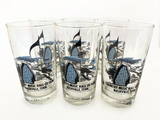 Vintage 1970s Country Music Hall of Fame Glassware at Duckwells