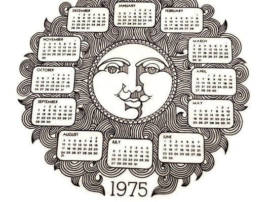 Vintage 1975 Calendar Plate at Duckwells