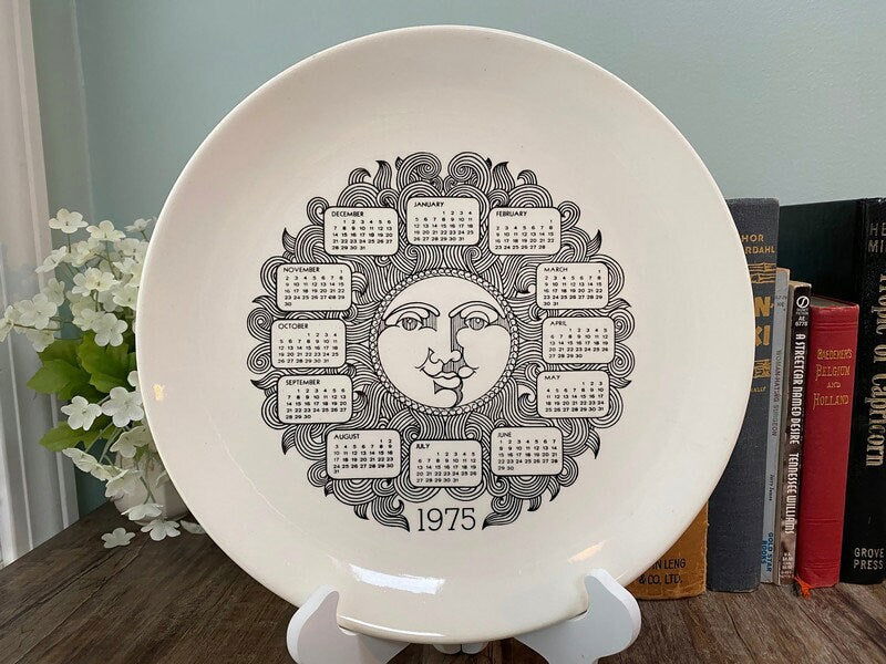 Vintage 1975 Calendar Plate - Duckwells