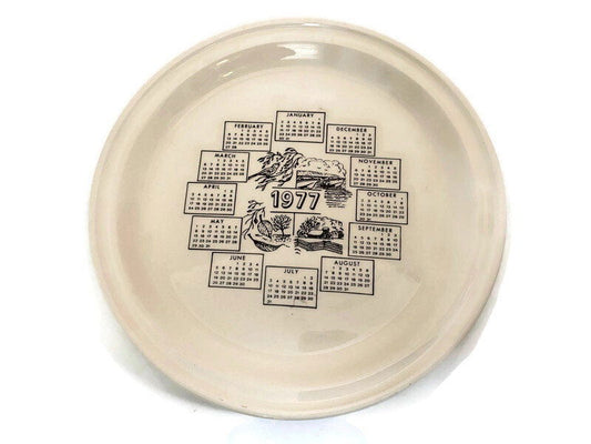 Vintage 1977 Calendar Plate at Duckwells