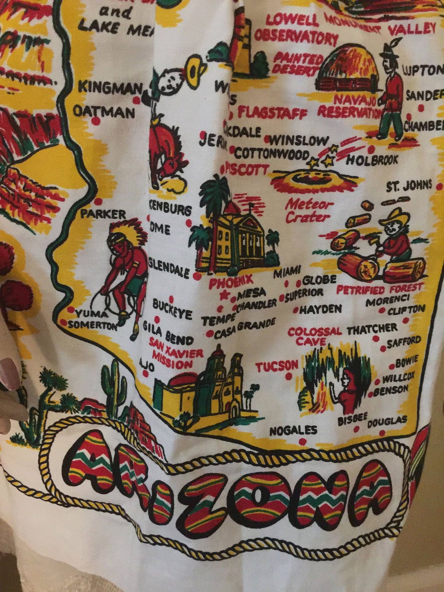 Vintage Arizona Apron - State Souvenir Collectible - Duckwells