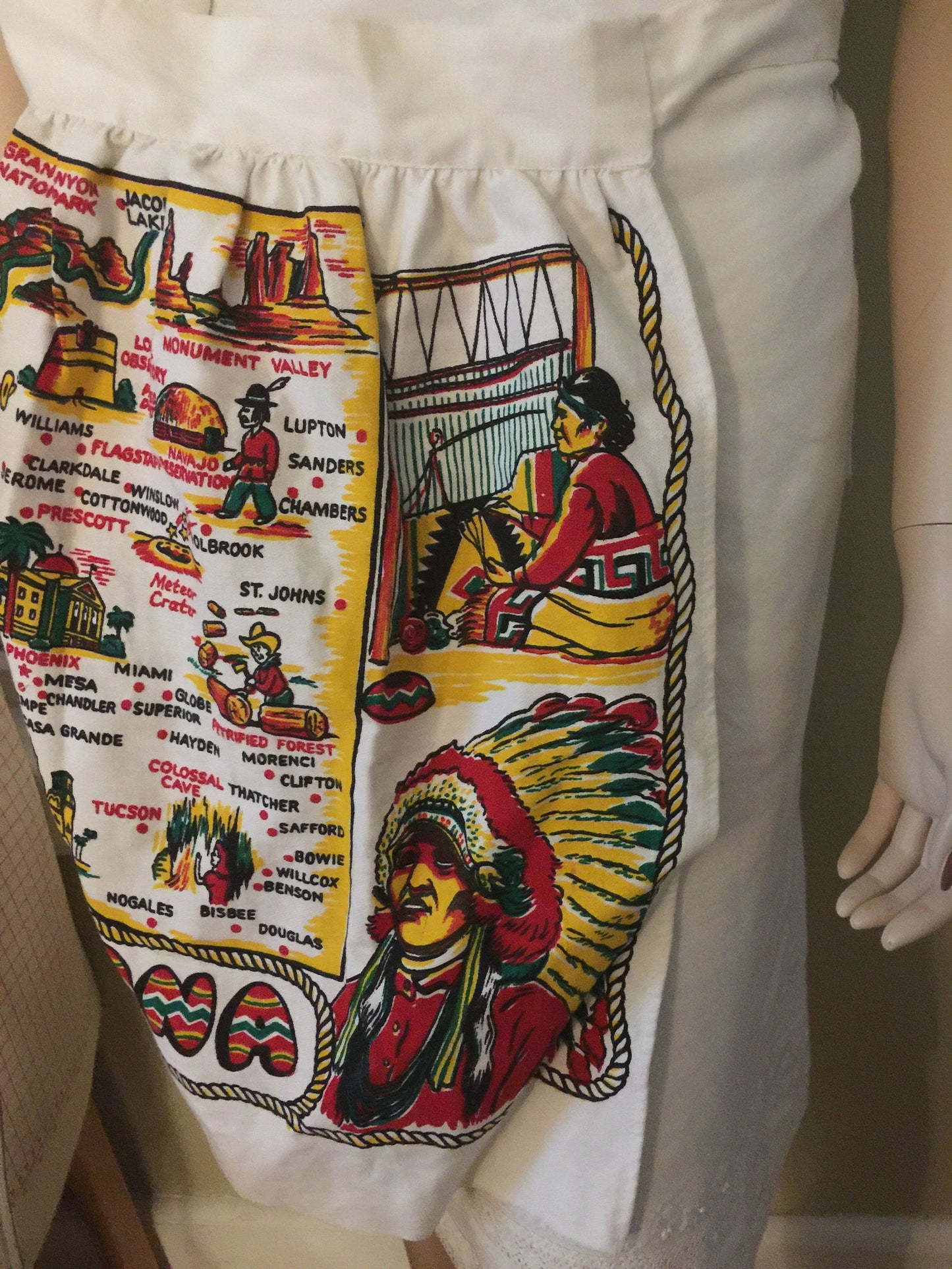 Vintage Arizona Apron - State Souvenir Collectible - Duckwells