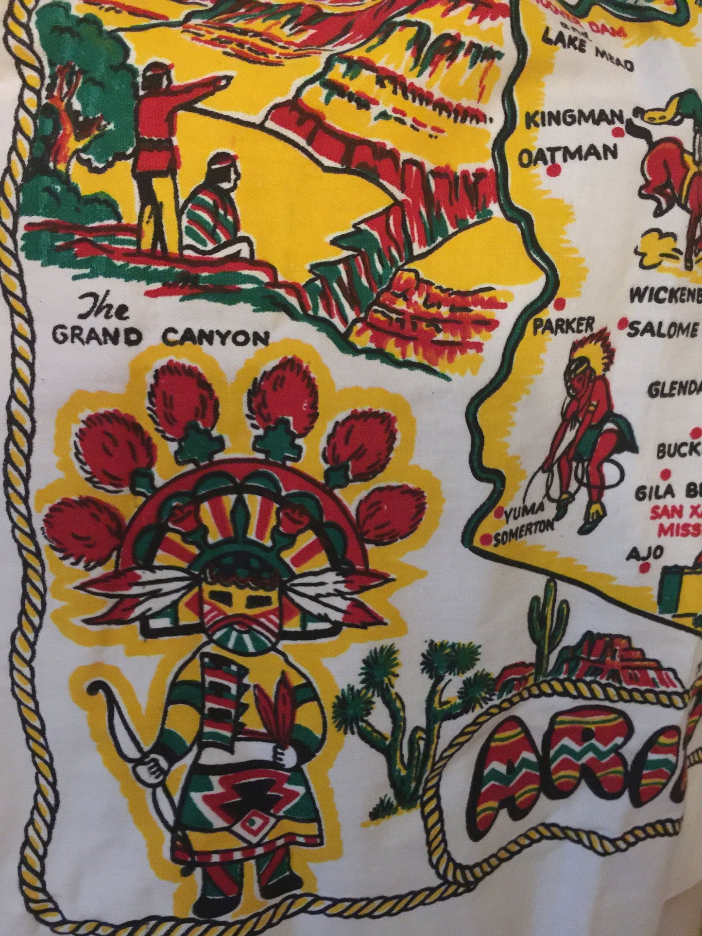 Vintage Arizona Apron - State Souvenir Collectible - Duckwells