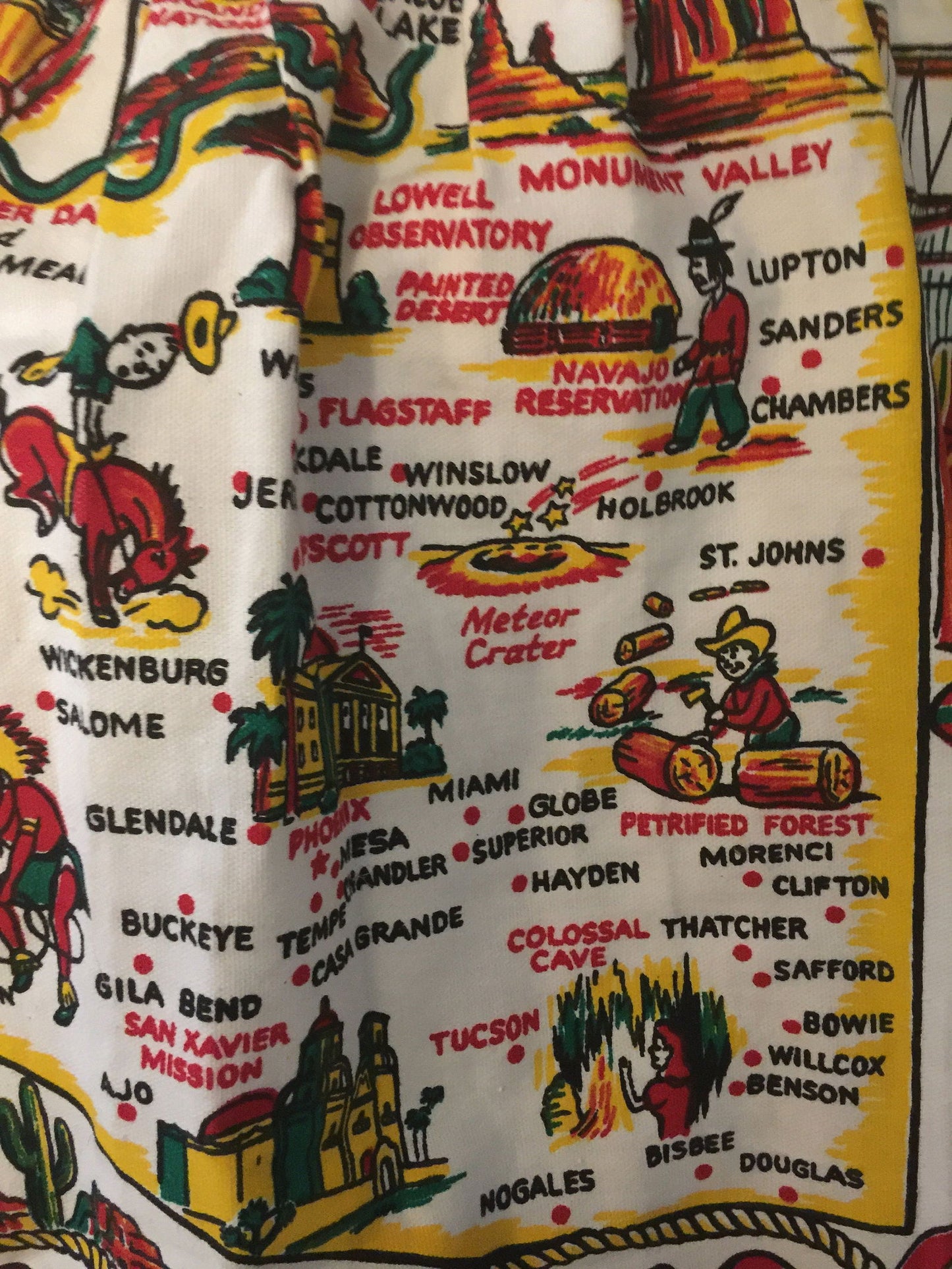 Vintage Arizona Apron - State Souvenir Collectible - Duckwells