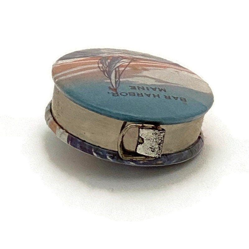 Vintage Bar Harbor Souvenir Retractable Tape Measure at Duckwells