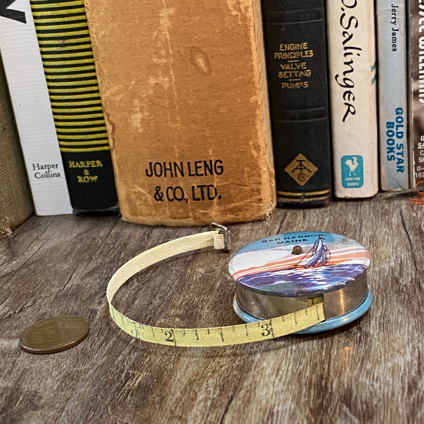 Vintage Bar Harbor Souvenir Retractable Tape Measure at Duckwells