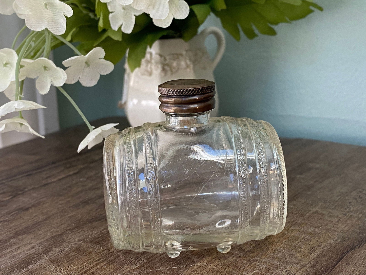 Vintage Barrel Figural Perfume Bottle - Duckwells