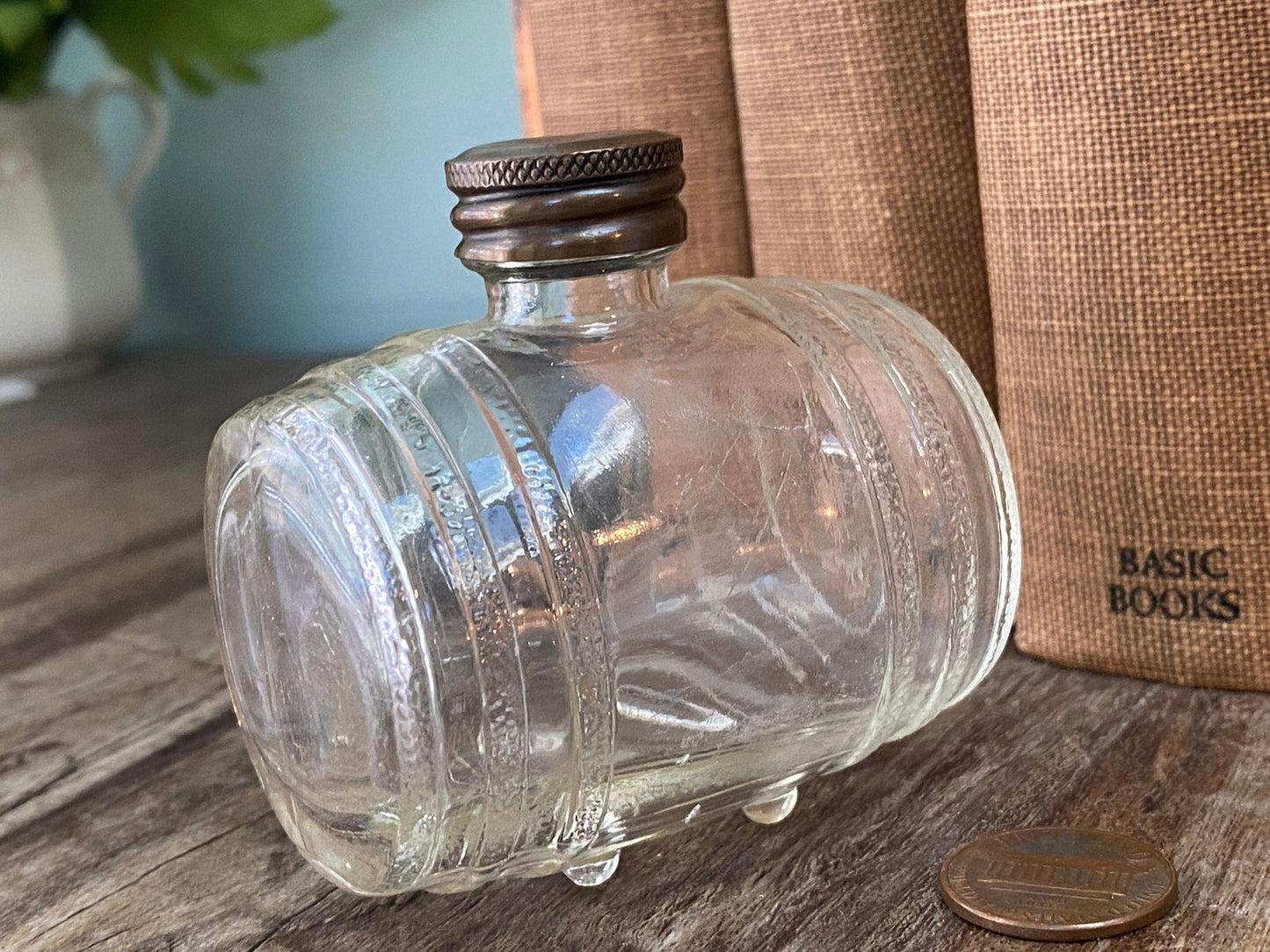 Vintage Barrel Figural Perfume Bottle - Duckwells
