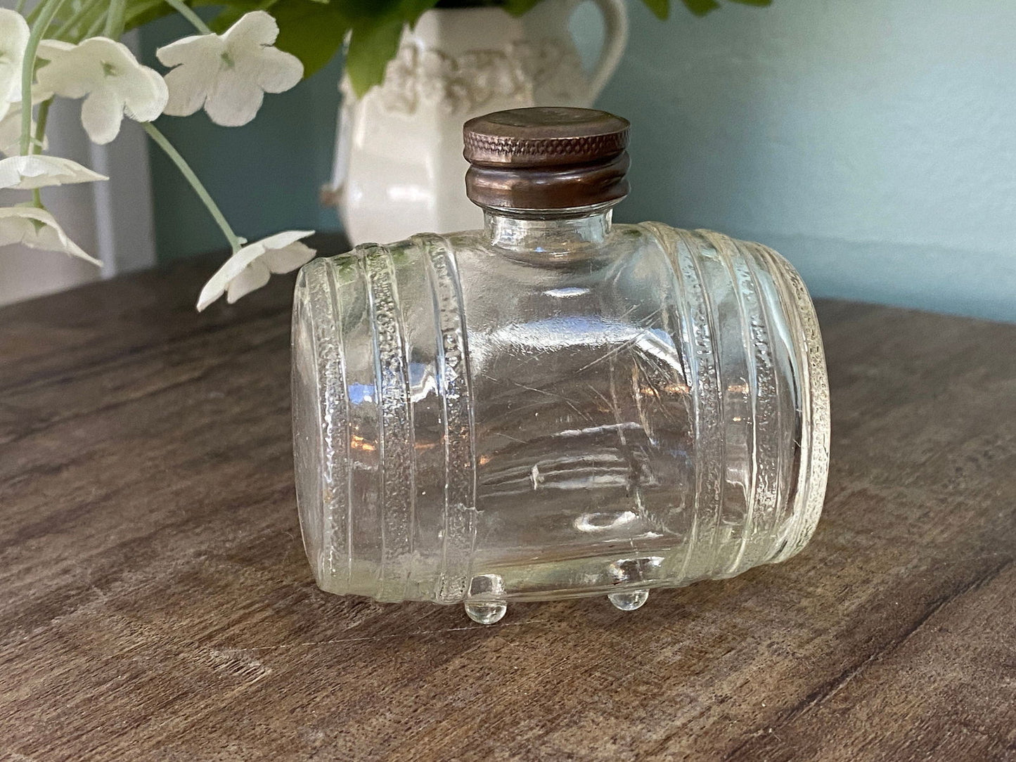Vintage Barrel Figural Perfume Bottle - Duckwells