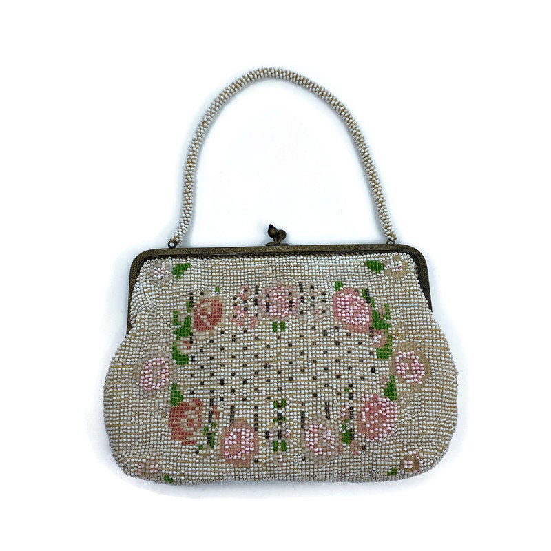 Vintage Beaded Purse and Gloves at Duckwells