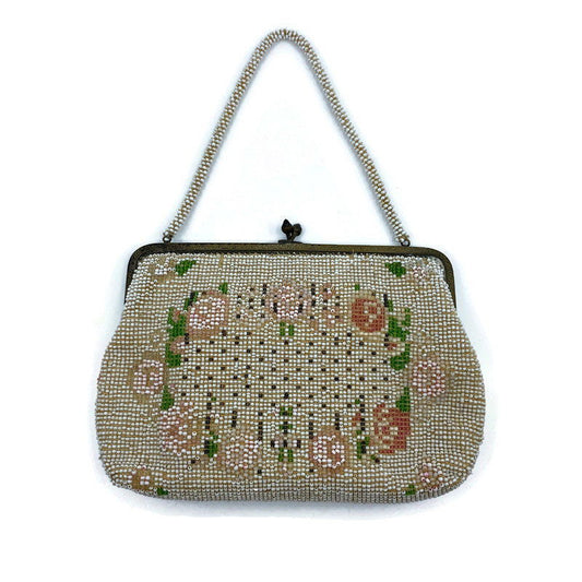 Vintage Beaded Purse and Gloves at Duckwells