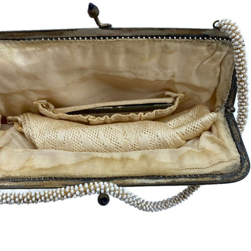 Vintage Beaded Purse and Gloves at Duckwells