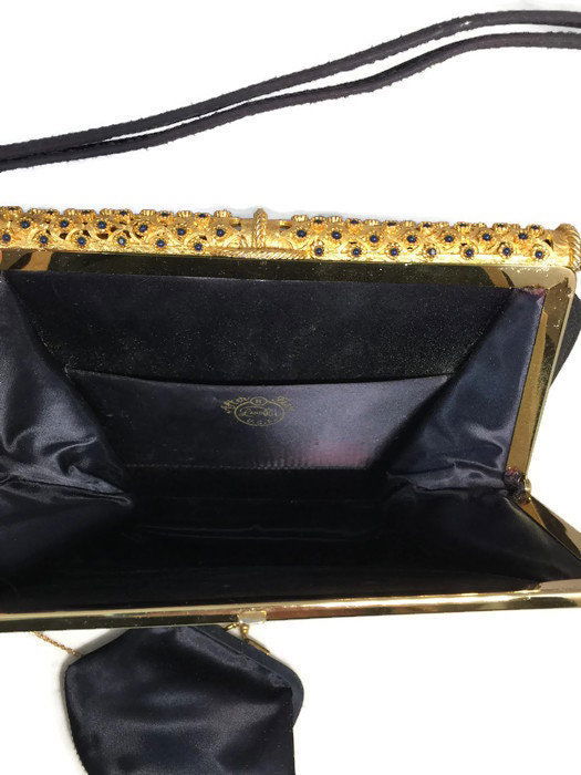 Vintage Black Purse by L and M at Duckwells