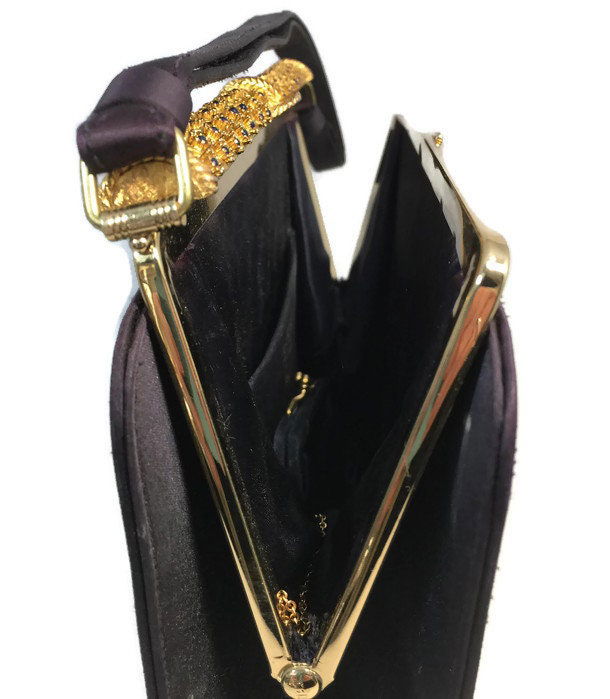 Vintage Black Purse by L and M at Duckwells