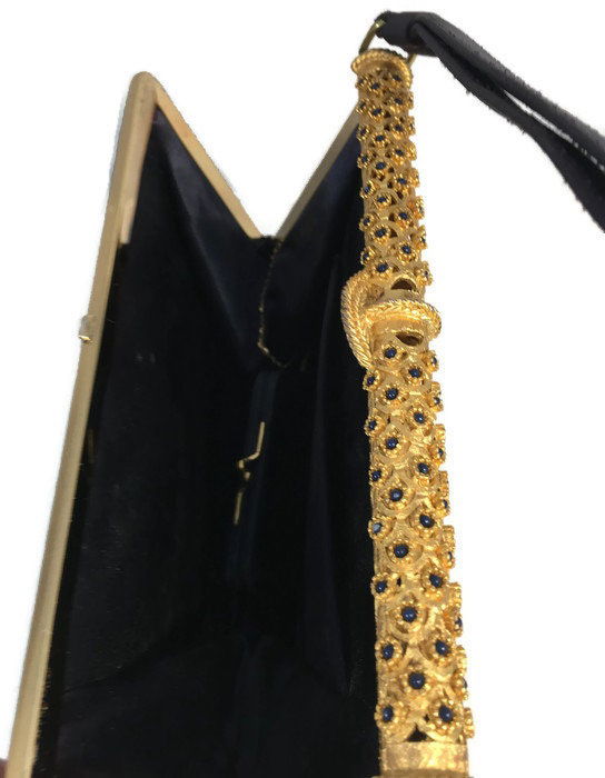 Vintage Black Purse by L and M at Duckwells