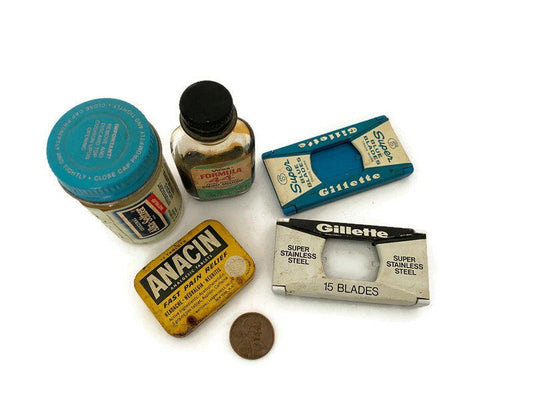 Vintage Bottles and Tins at Duckwells