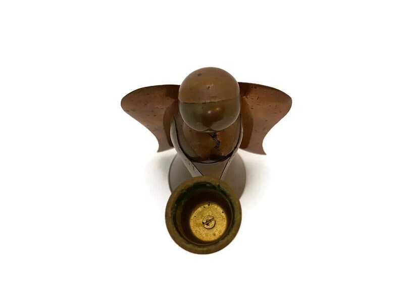 Vintage Brass Angel Candleholder at Duckwells