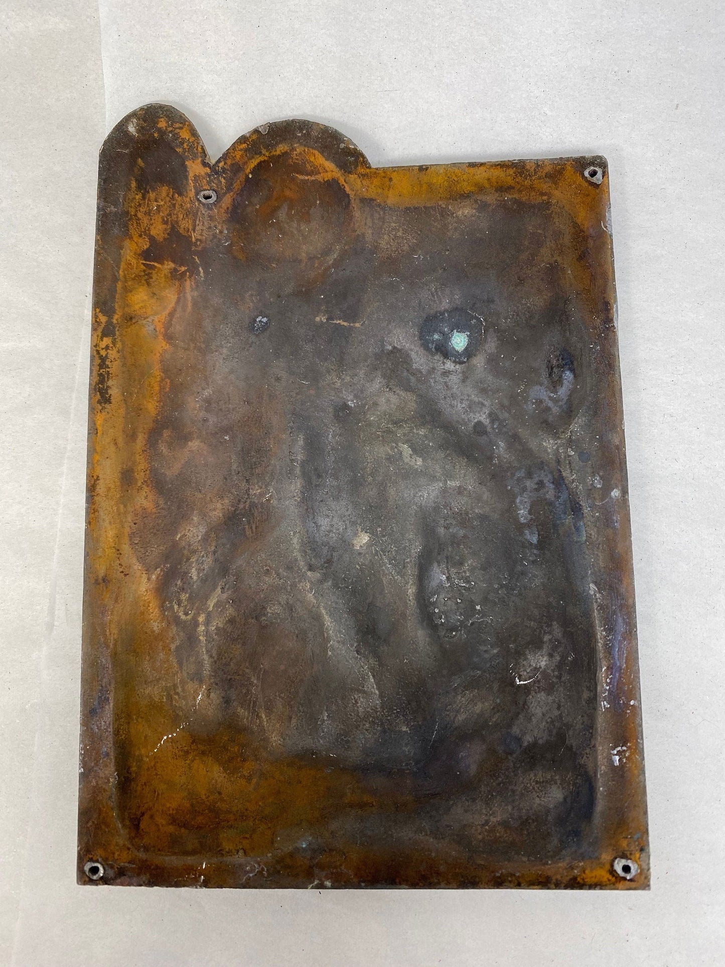 Vintage Bronze Basketball Plaque at Duckwells